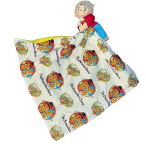 Handmade vintage Berenstain bears brother bear baby lovey fabric fleece 17x17